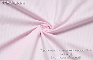 сорочечная полоска 3мм жаккард цвет розовый,белый сорочечная полоска 3мм жаккард цвет розовый,белый